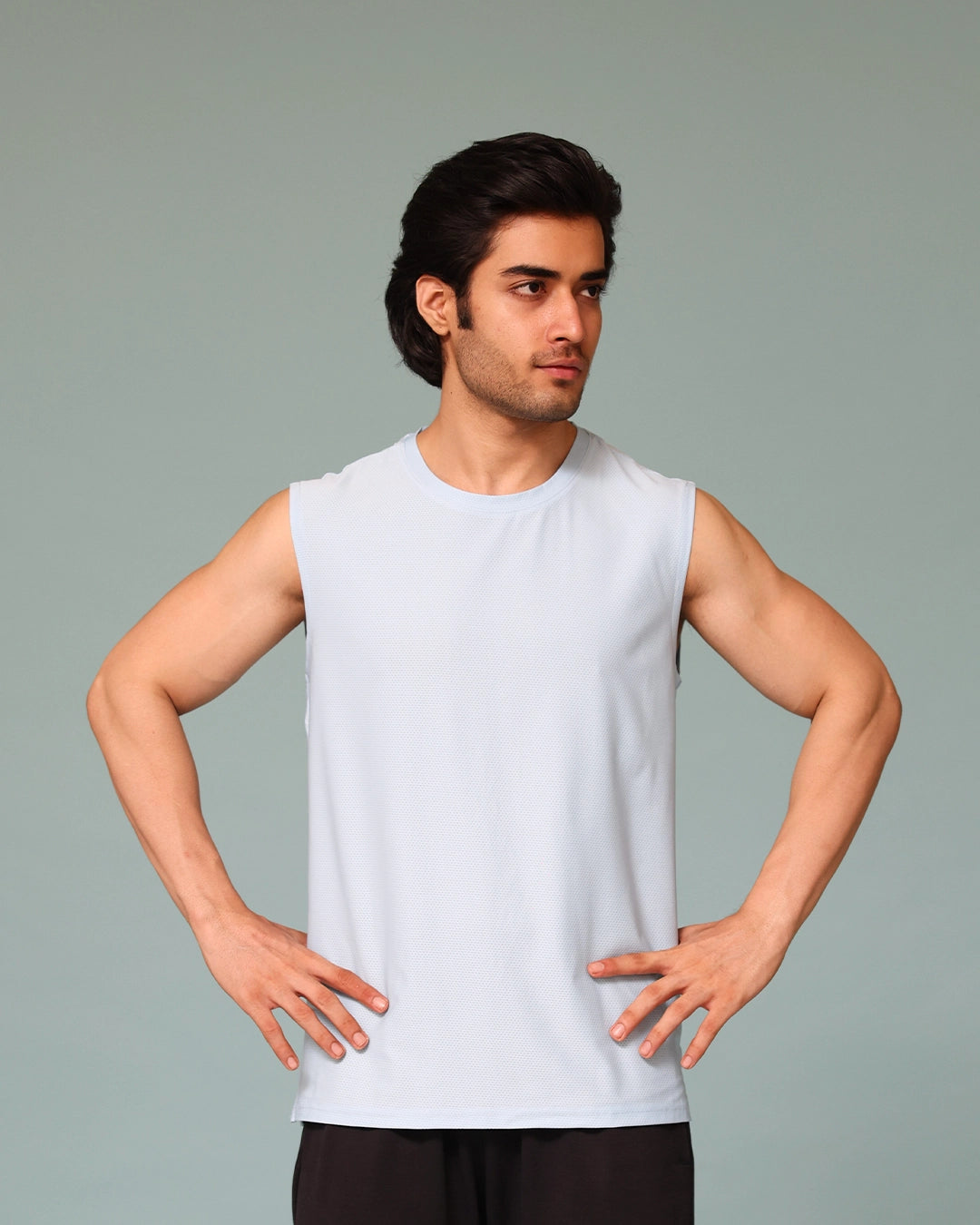 Actv8 Flow Mesh Ice Blue Tank