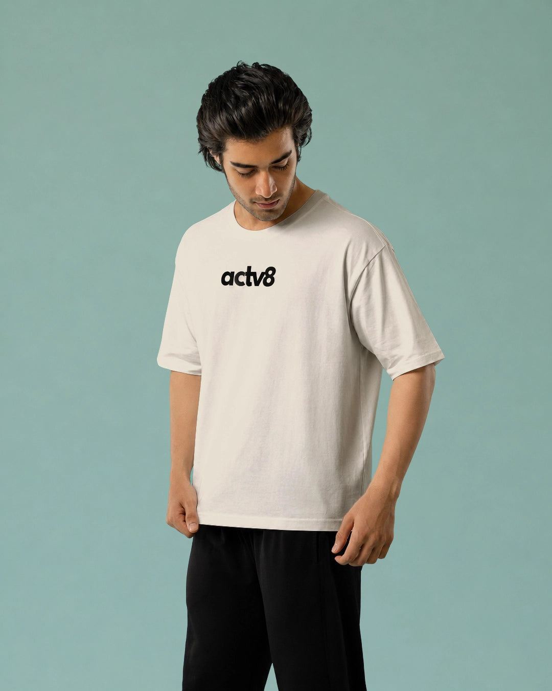 Actv8 The CloudFlex Oversized White Tee
