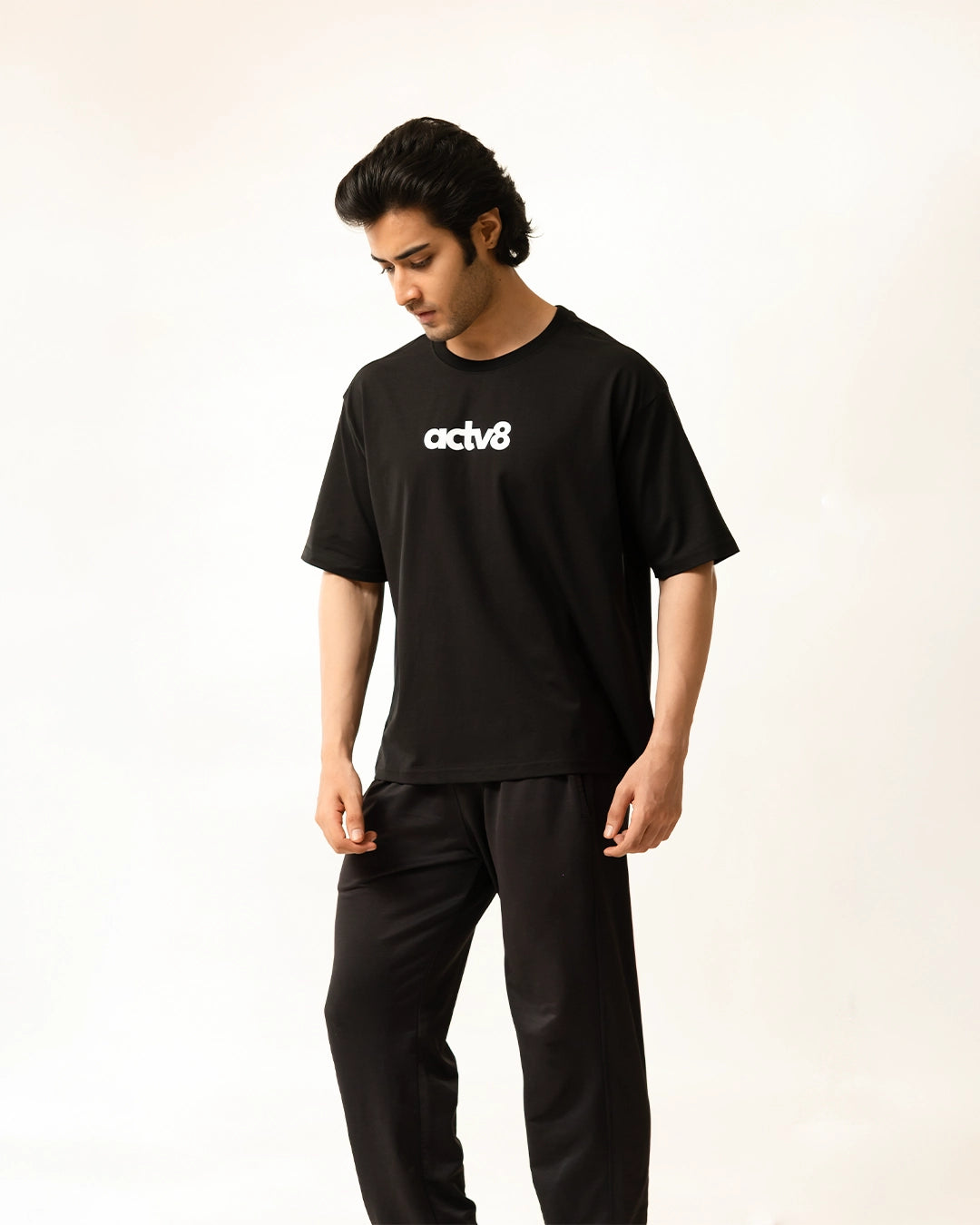 Actv8 The CloudFlex Oversized Black Tee