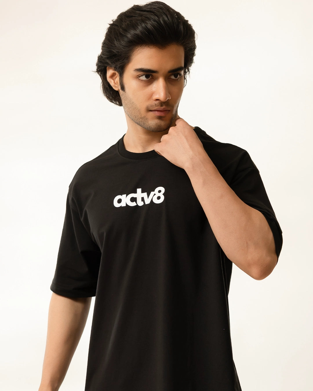 Actv8 The CloudFlex Oversized Black Tee
